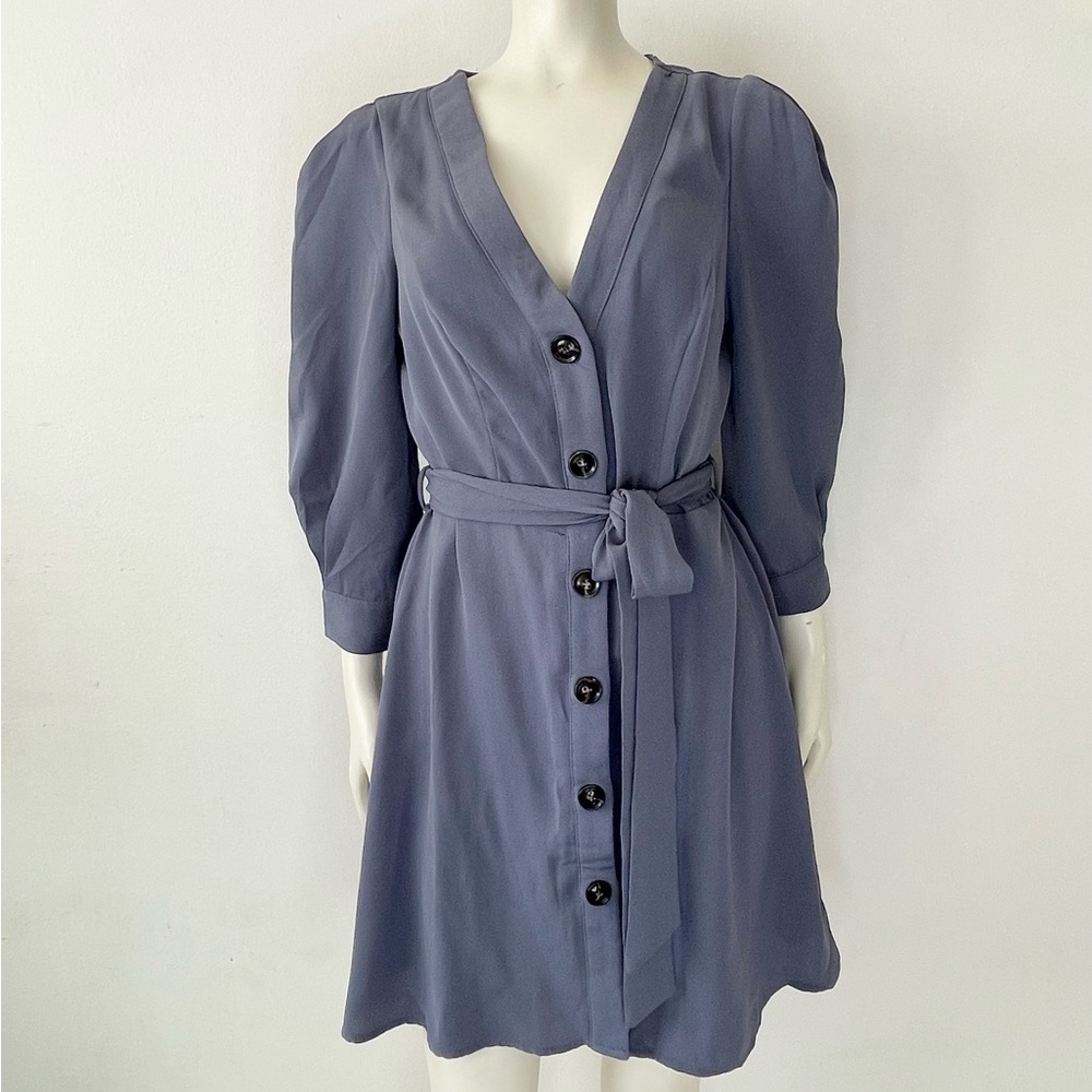 Vintage cottage core Y2K Blue Button-Down Dress size M